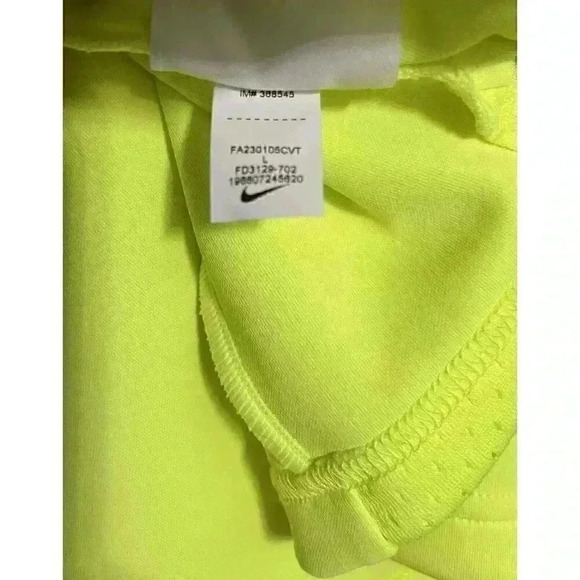 Nike Dri-Fit Girls Neon Yellow Jersey Tunic Dress FD3129-702 - Picture 7 of 9